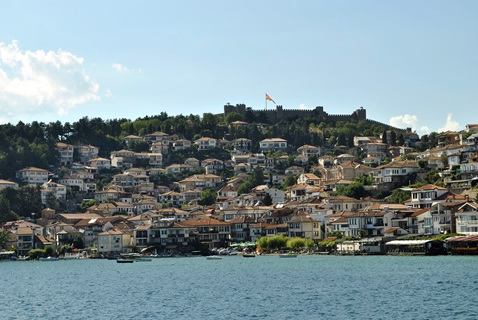 Vedere de pe lacul Ohrid