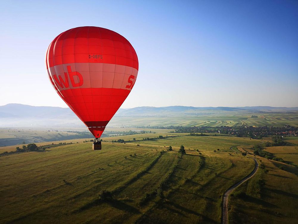 Zbor cu balonul in Harghita