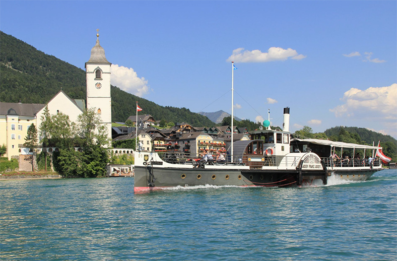 plimbari cu vaporasul pe lacul Wolfgangsee